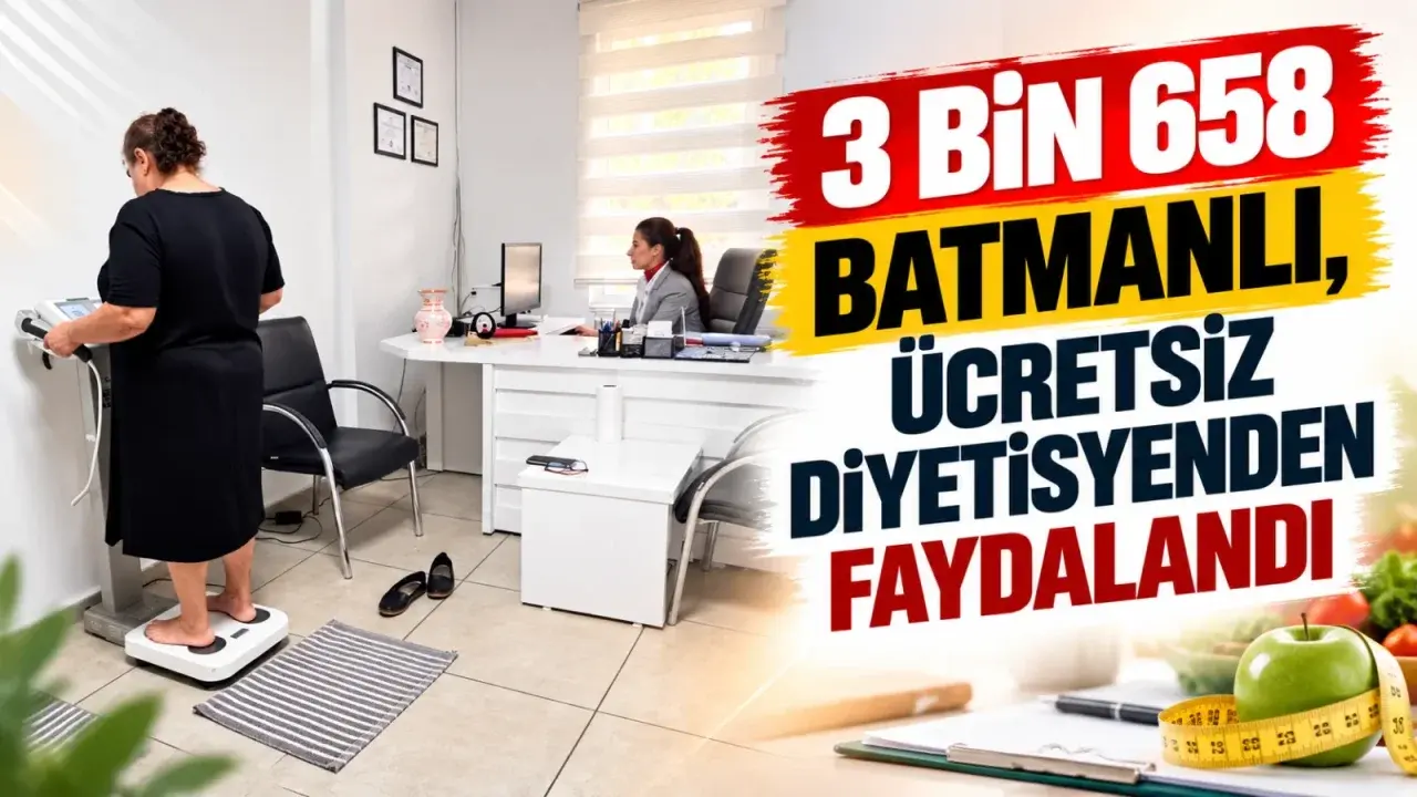 Batman’da 2026 boyunca 3 bin 658 kişiye ücretsiz beslenme danışmanlığı