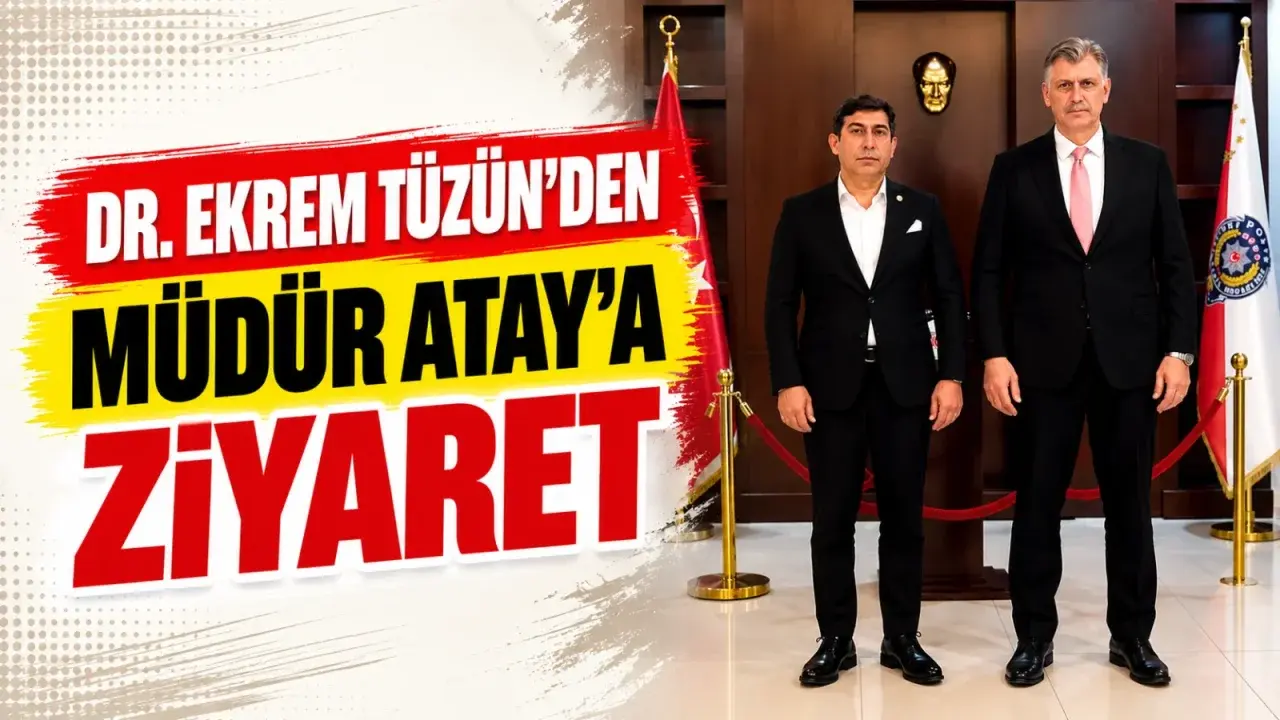 Ekrem Tüzün, Batman Emniyet Müdürü Yusuf Fatih Atay ile görüştü