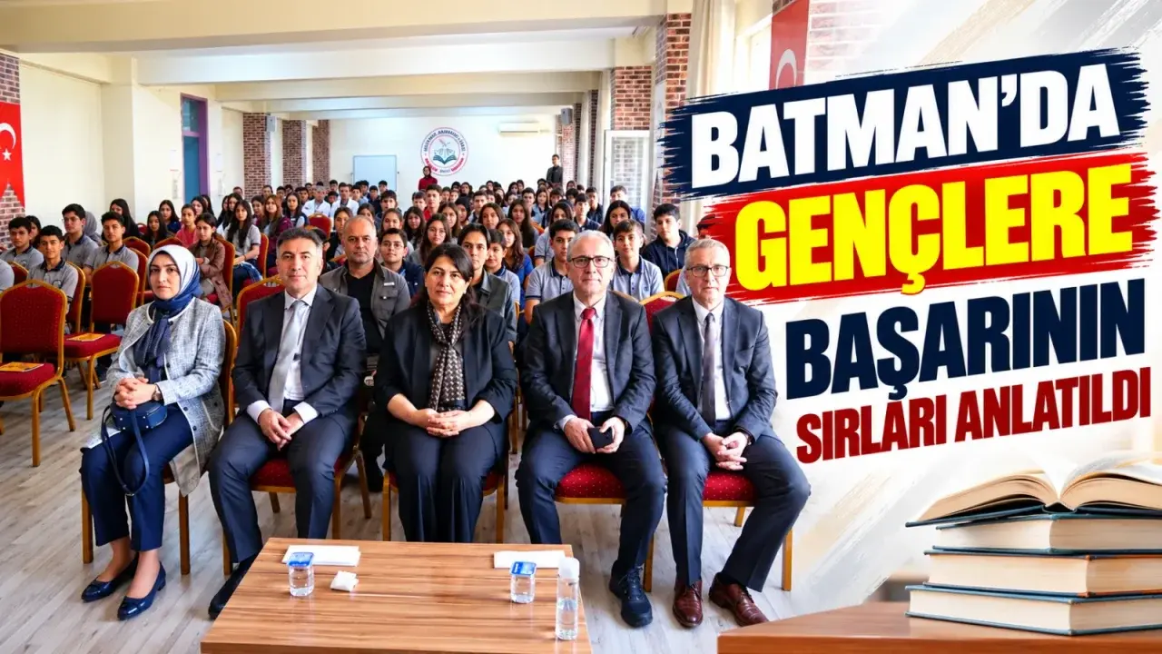 Batman’da lise öğrencilerine kararlılık ve disiplinle başarı mesajı
