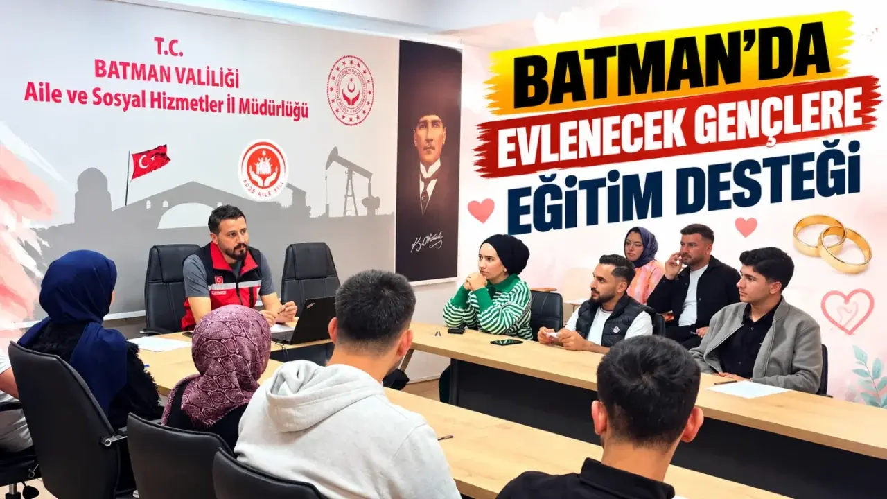Batman'da genç çift adaylarına evlilik öncesi rehberlik