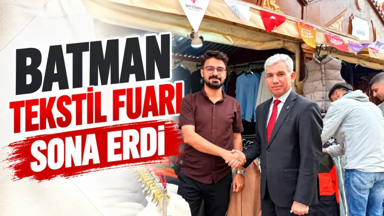 Batman’da tekstil ve yöresel ürünlerin sergilendiği fuar kapandı