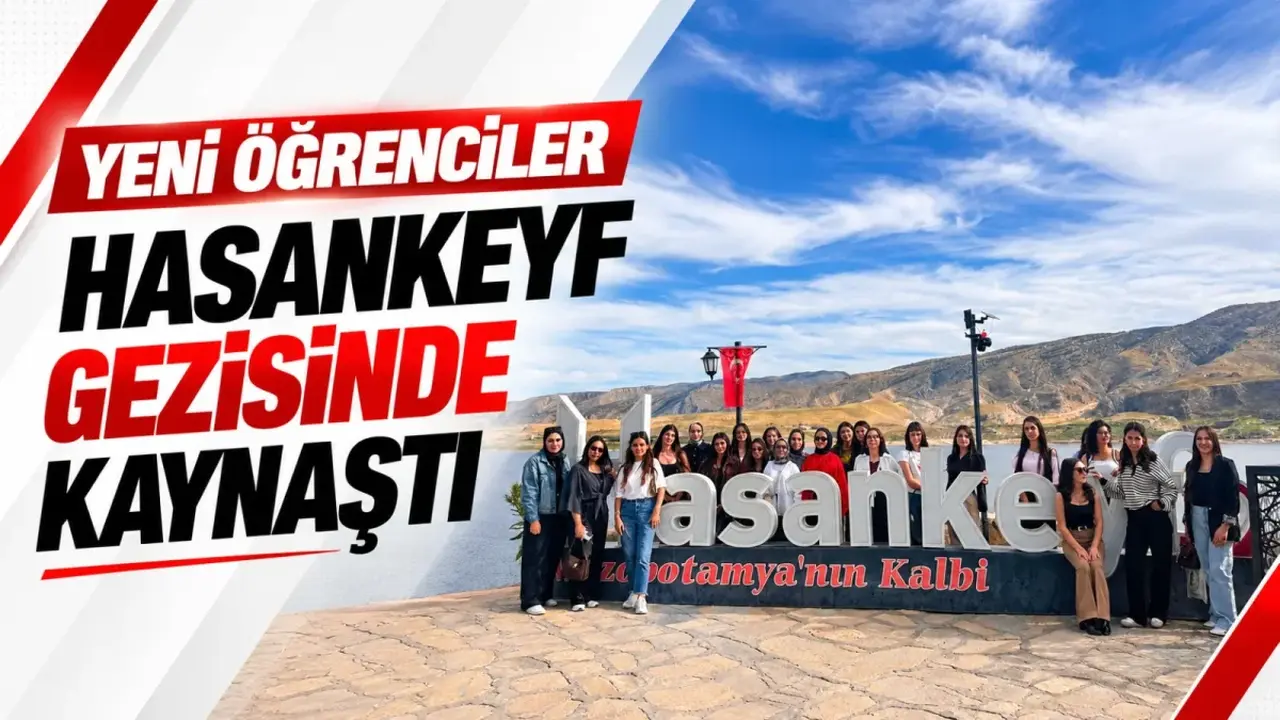 Hasankeyf’te tarihi yapıları inceleyen Batman Kız Öğrenci Yurdu öğrencileri