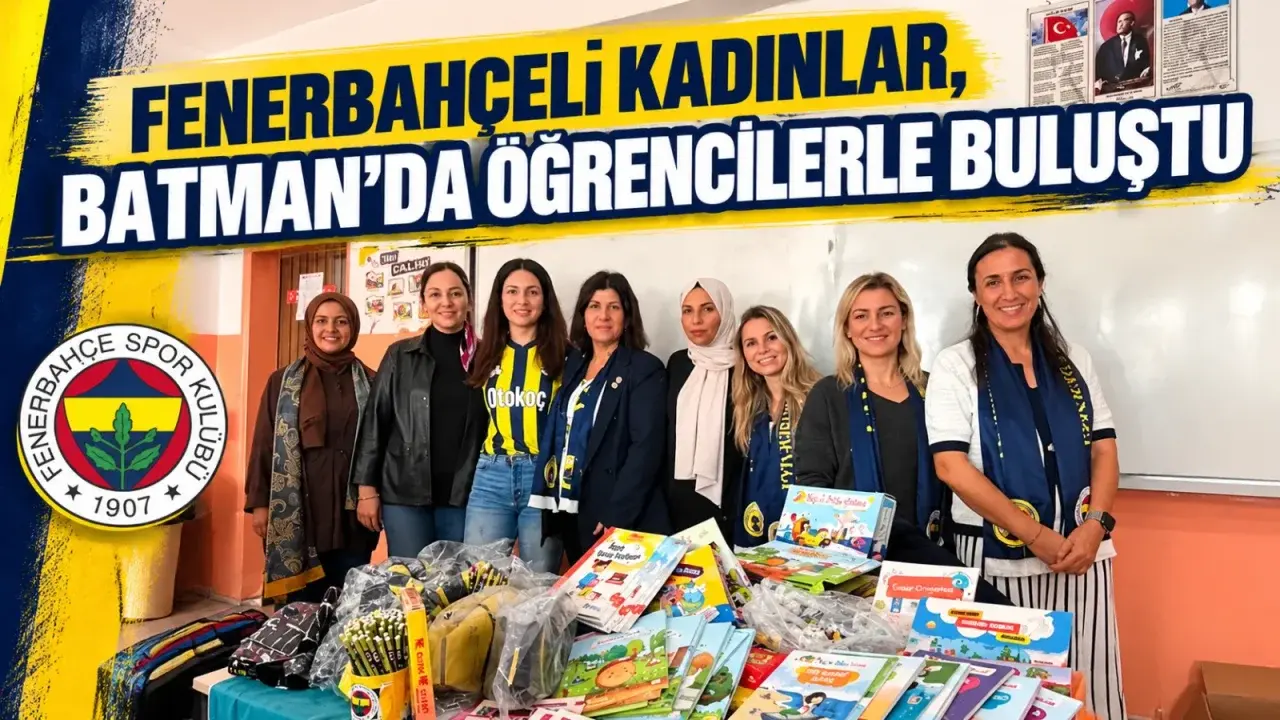 Fenerbahçe Derneğinden Batman’daki okulda çocuklara anlamlı ziyaret
