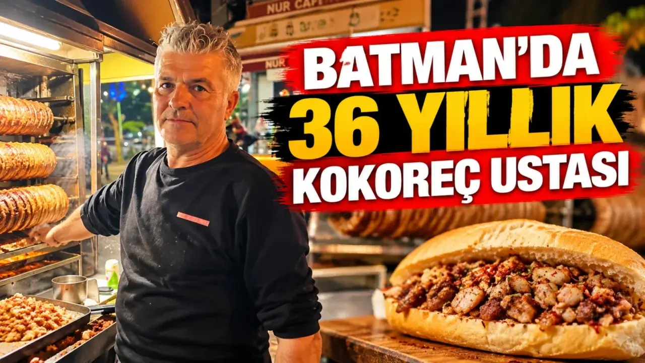 Batman’da kokoreç tezgahında 36 yıllık meslek deneyimi