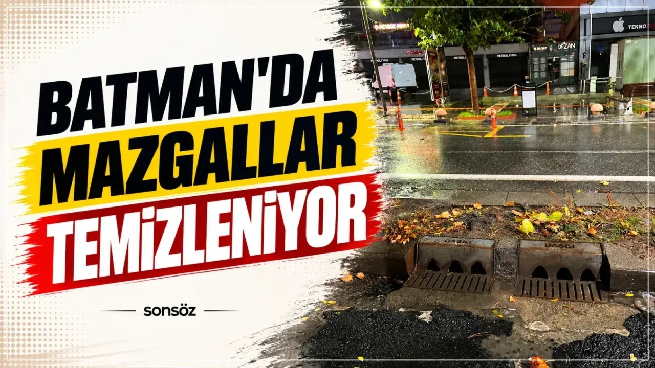 Batman’da sağanak öncesi altyapı ekipleri sahada