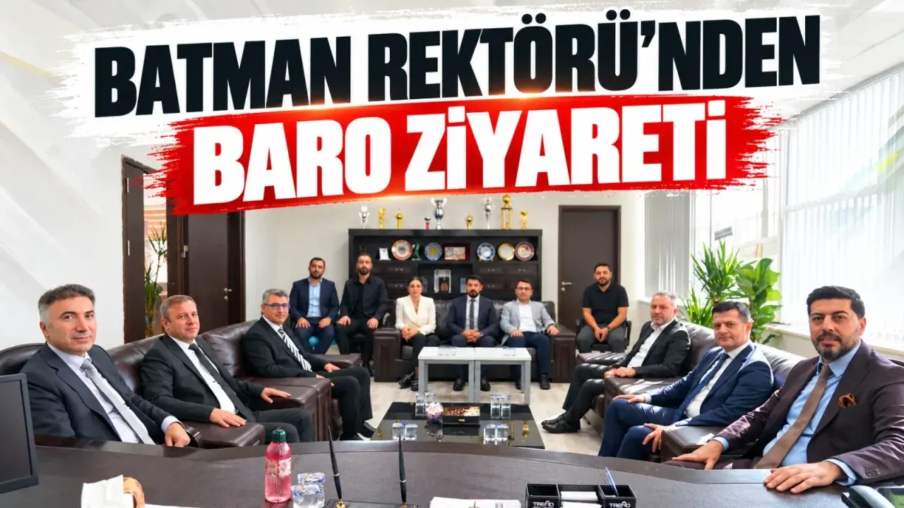 Batman Üniversitesi Rektörü Demir, yeniden seçilen Baro Başkanı Çakan’la buluştu