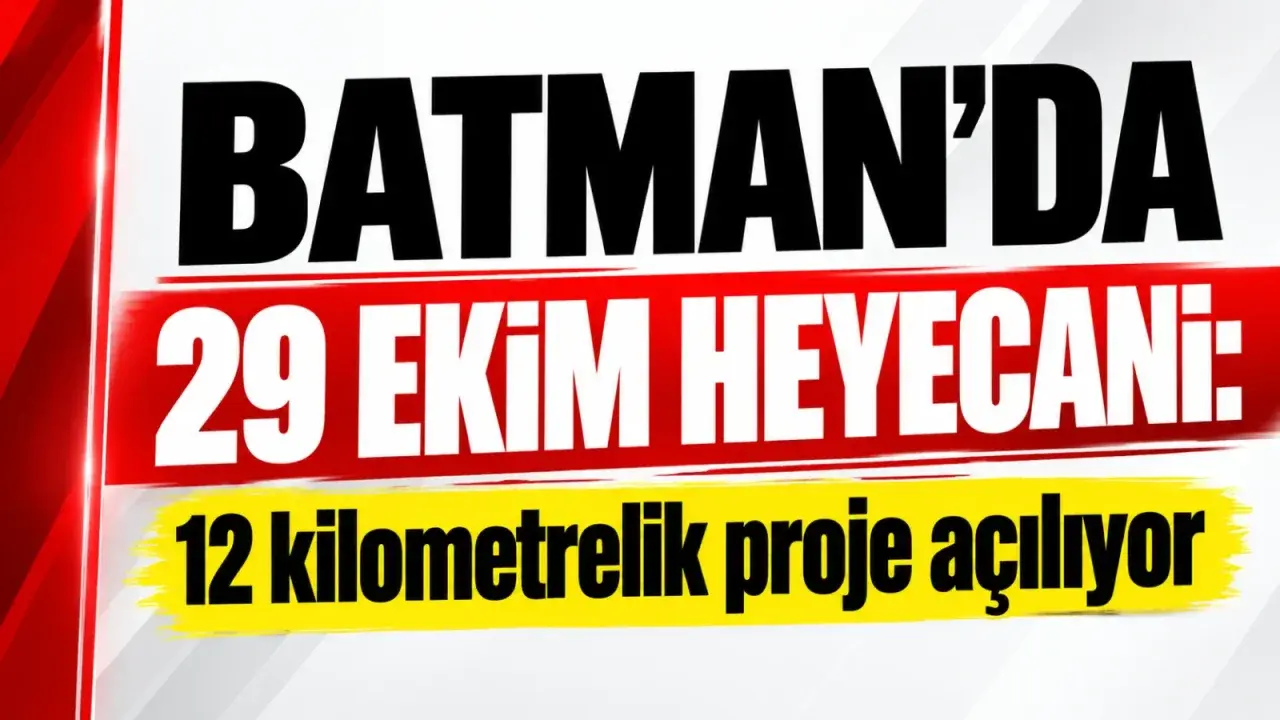 Batman Çayı kıyısındaki 12 kilometrelik dönüşüm 29 Ekim’e hazırlanıyor