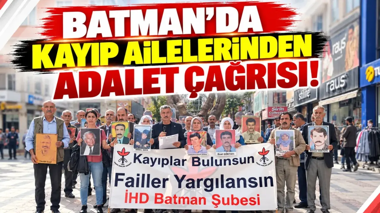 İHD Batman’da 760. haftada iki kayıp dosyasını gündeme taşıdı