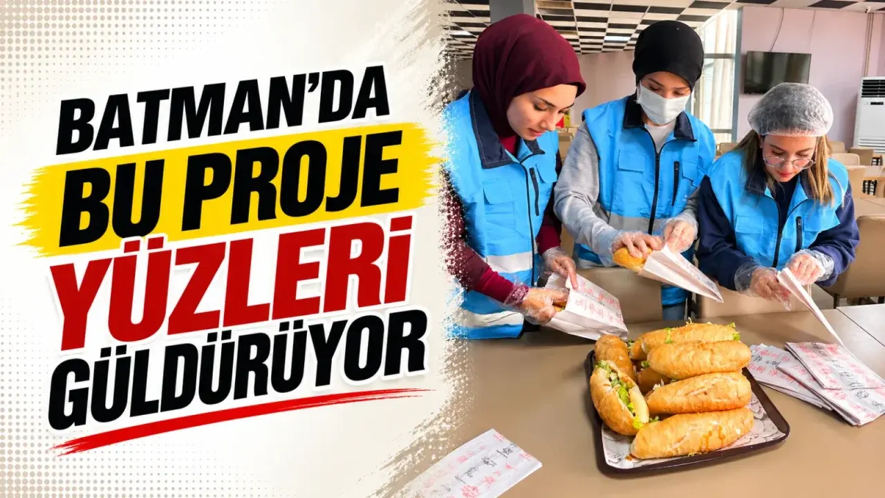 Batman’daki yurtta hazırlanan yemekler ihtiyaç sahipleriyle buluşuyor