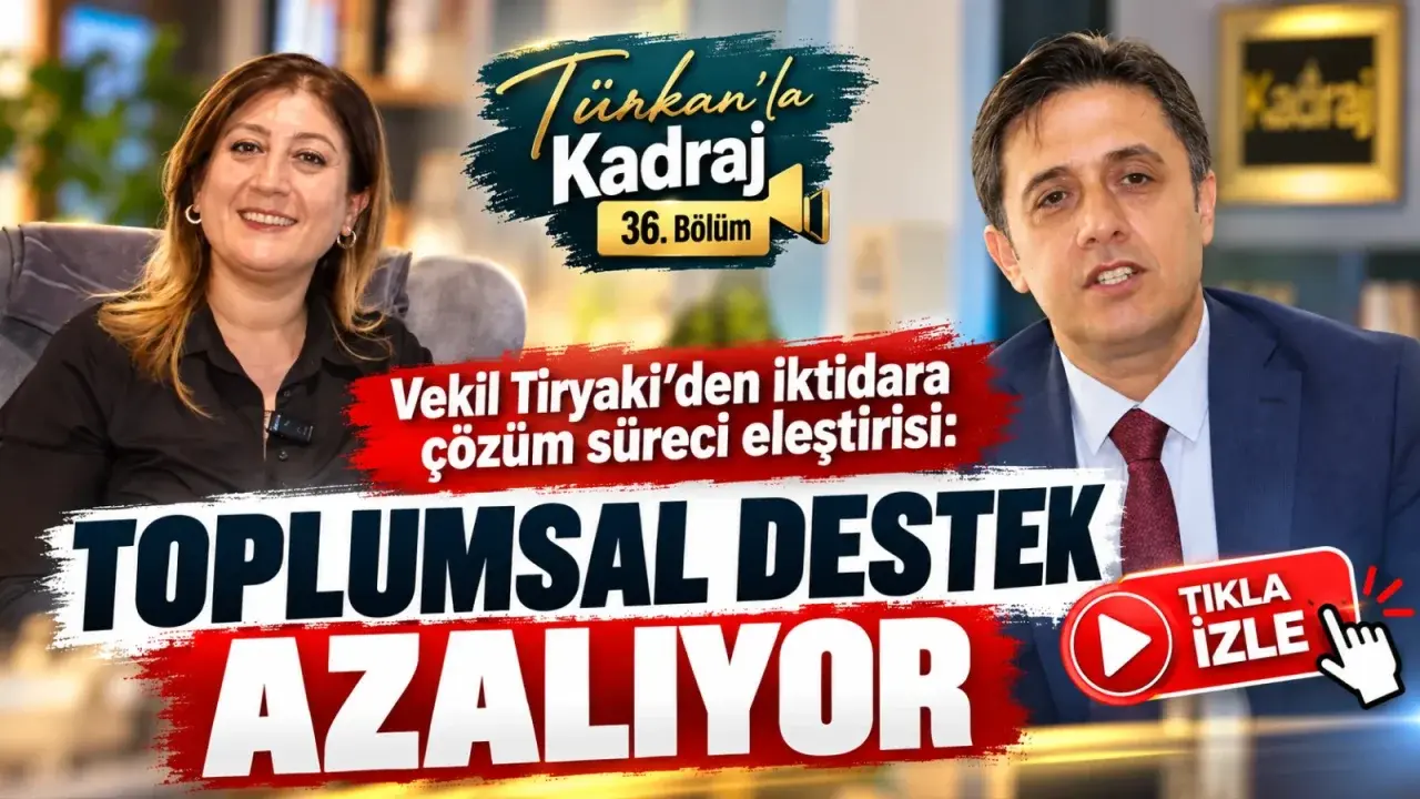 Tiryaki: İktidarın yavaşlığı çözüm sürecine toplumsal desteği zedeliyor