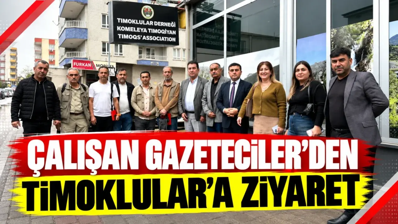 Batman basınından Tımoklular Derneği’ne dayanışma ziyareti