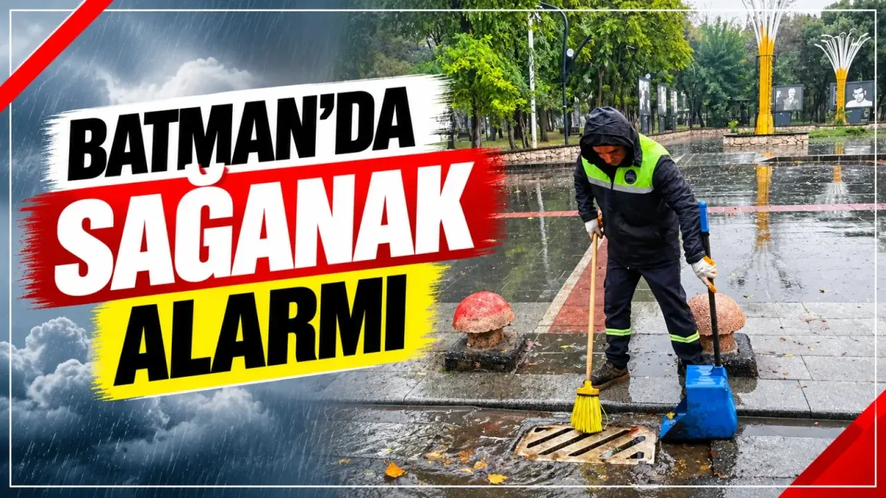 Batman’da Yağışa Karşı Ekipler Sahada