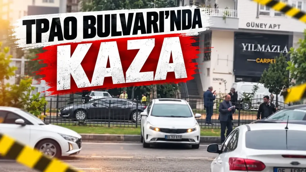 Batman TPAO Bulvarı’nda kaza yapan iki aracın görseli
