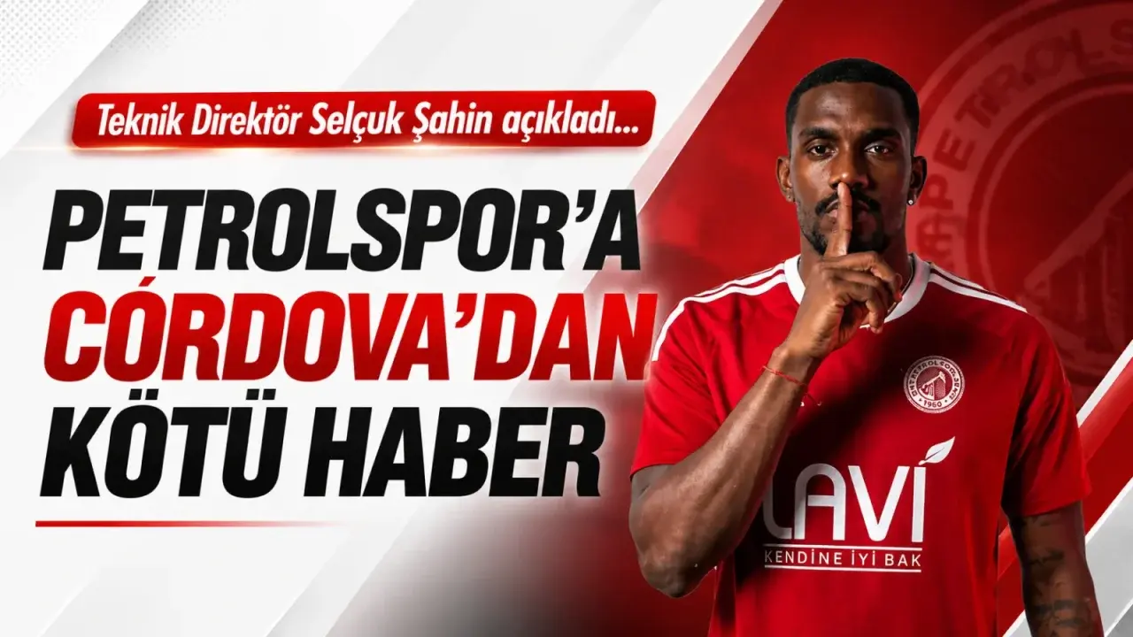 Batman Petrolspor, golcüsü Córdova’dan dört ay yararlanamayacak