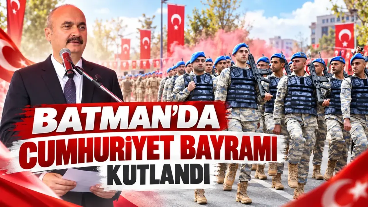 Batman’daki Cumhuriyet Bayramı töreninden görüntüler