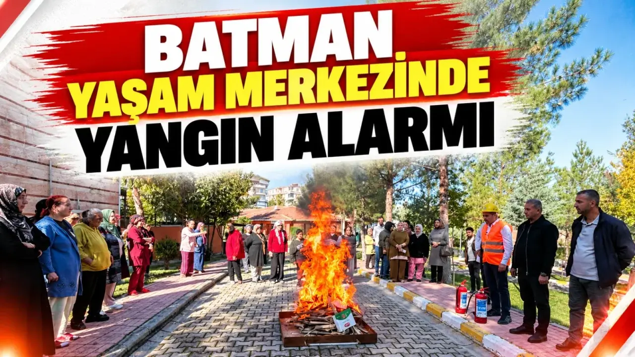 Batman’daki Engelsiz Yaşam Merkezinde Acil Durum Tatbikatı Yapıldı