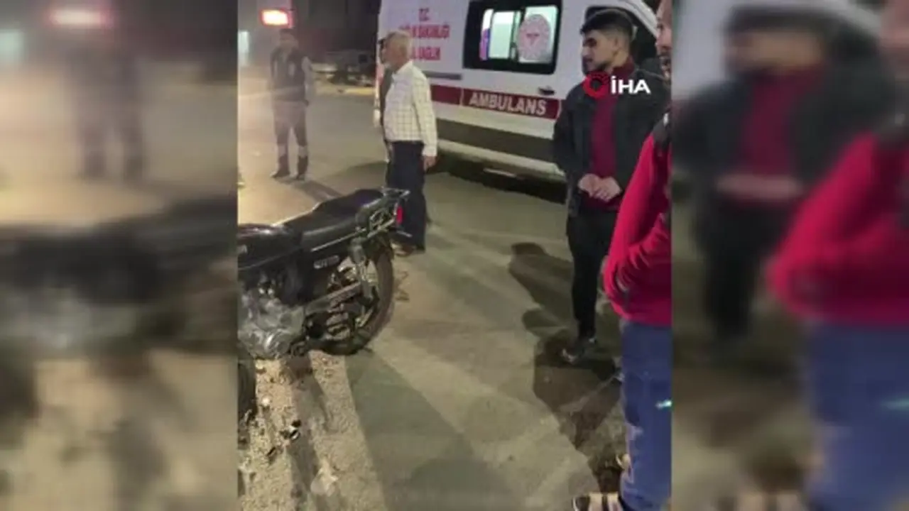 İslahiye’de motosiklet ve hafif ticari araç çarpıştı: Sürücü yaralandı