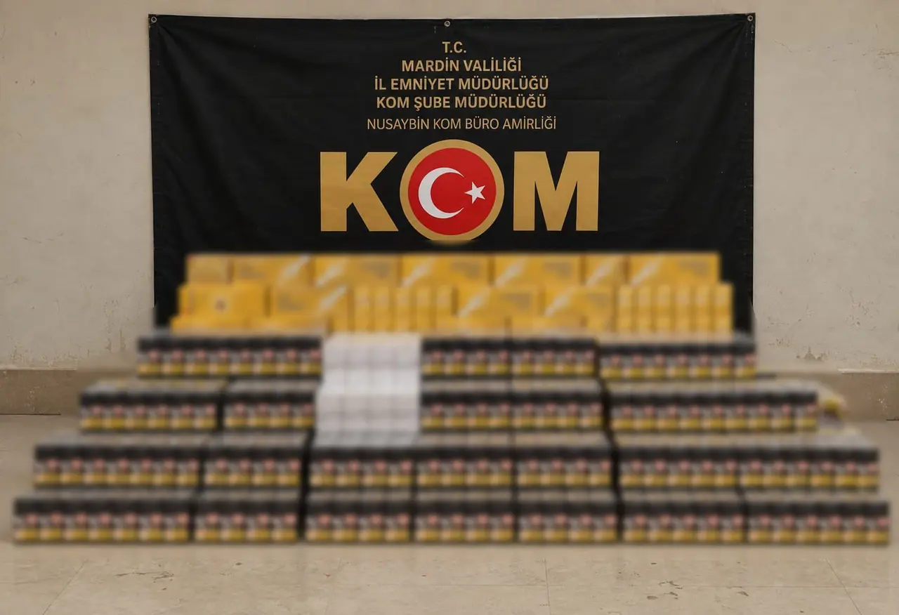 Nusaybin’de araçtan 12 bin 520 paket kaçak sigara çıktı