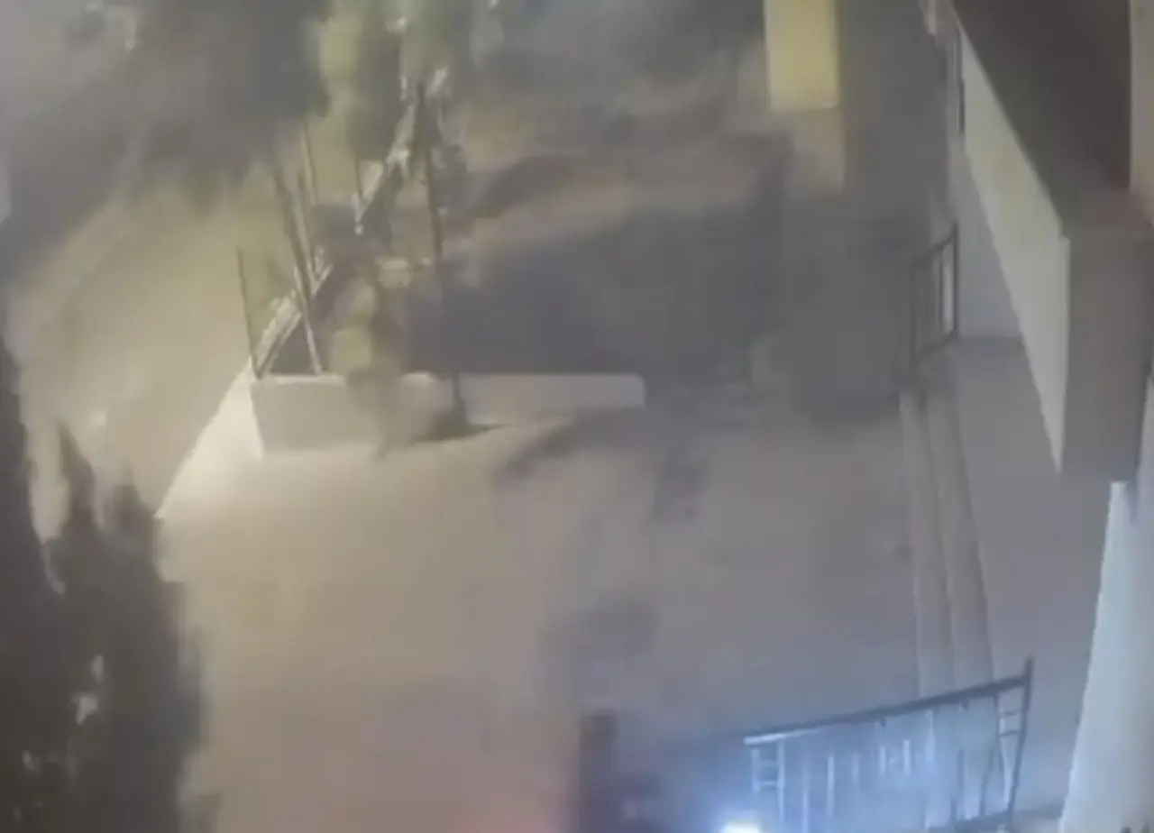 Mardin’de devrilen ağaçtan 10 saniyeyle kurtuldu: O anlar kamerada