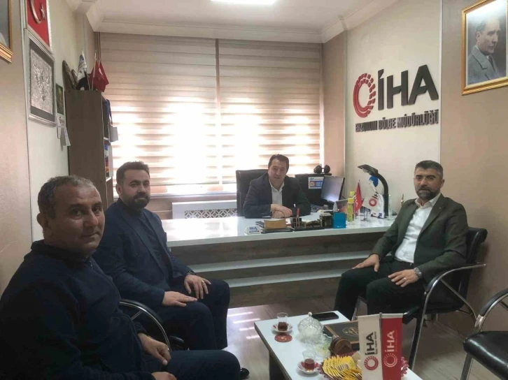 AK Parti İl Başkanı Küçükoğlu, İHA Erzurum Bölge Müdürlüğü’nü ziyaret etti
