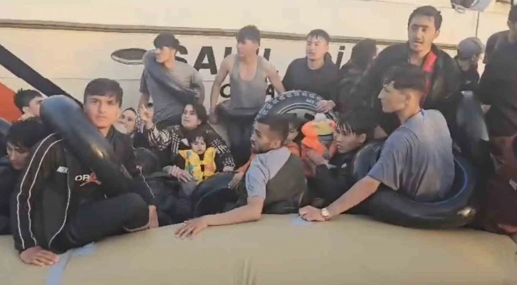 Ayvacık açıklarında 7’si çocuk, 41 kaçak göçmen yakalandı
