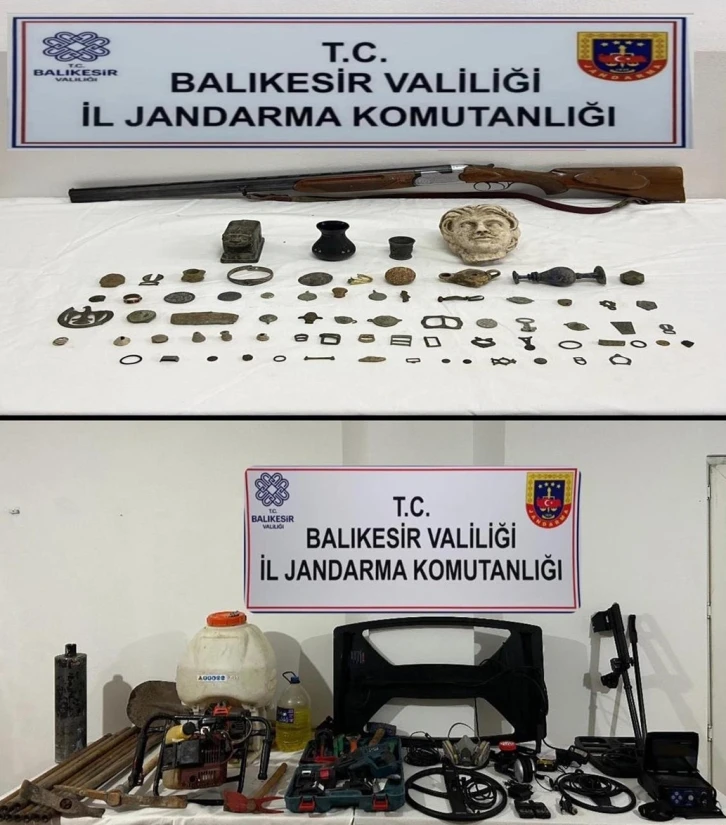 Balıkesir’de tarihi eser kaçakçılarına operasyon: 6 gözaltı
