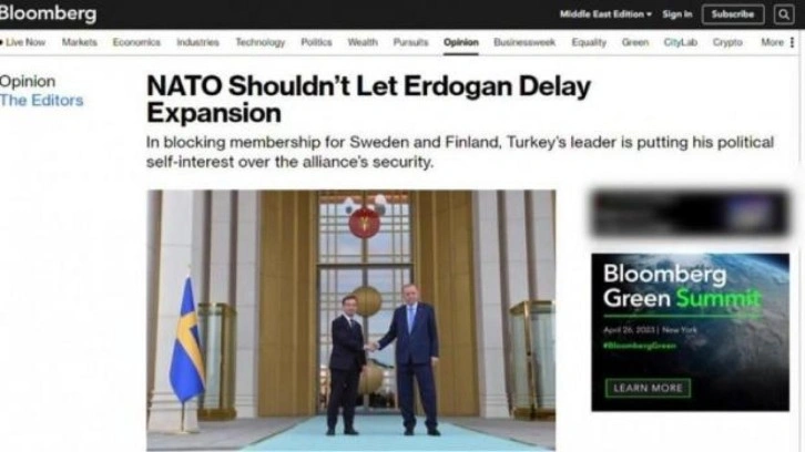 Bloomberg’den skandal Türkiye çağrısı