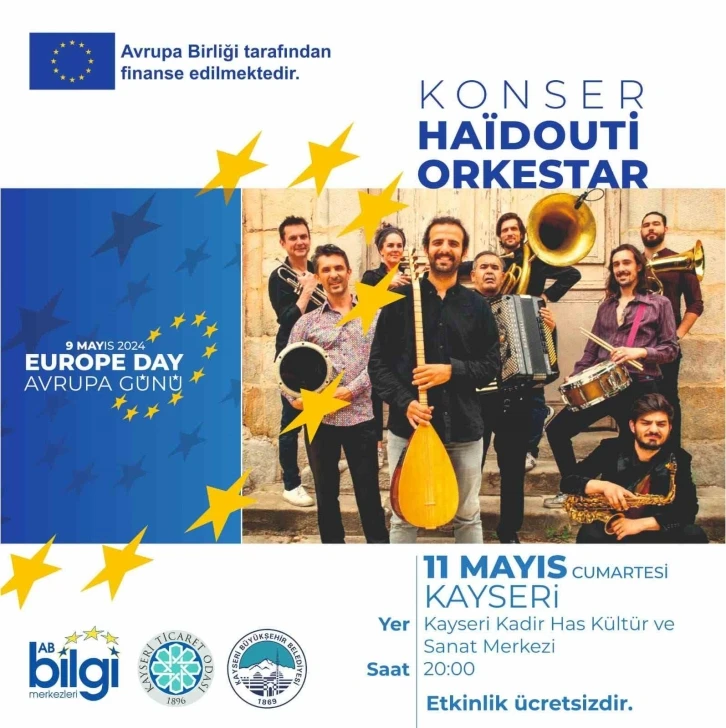 Büyükşehir’den Avrupa Günü’nde “Haidouti Orkestar" Konseri
