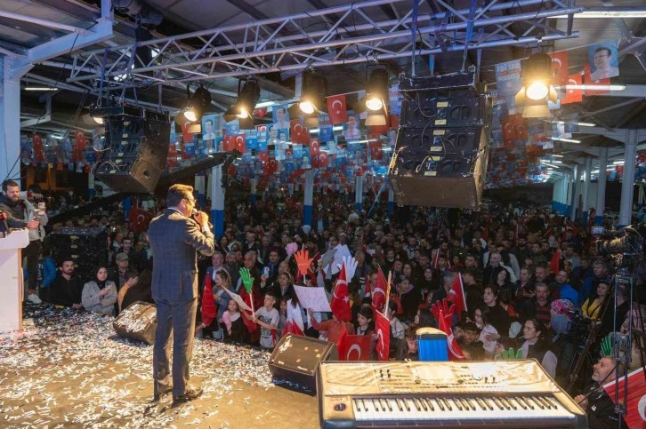 Cumhur İttifakı Bodrum Belediye Başkan Adayı Mehmet Tosun, Mumcular'da Coşkulu Miting