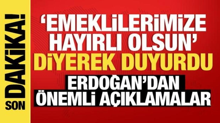 Cumhurbaşkanı Erdoğan Emeklilere Müjdeli Haber Verdi