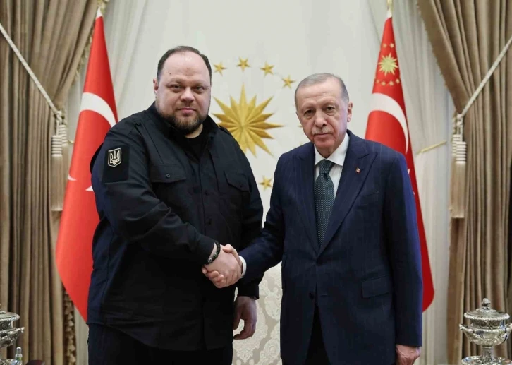 Cumhurbaşkanı Recep Tayyip Erdoğan, Ukrayna Meclis Başkanı Ruslan Stefanchuk’u kabul etti.

