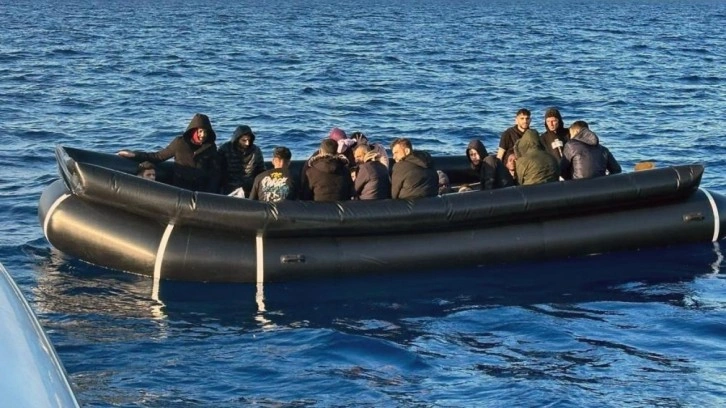 Datça’da 31 düzensiz göçmen kurtarıldı