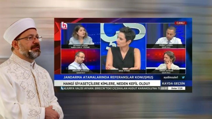 Diyanet İşleri Başkanı Ali Erbaş yine Halk TV'nin hedefinde... 