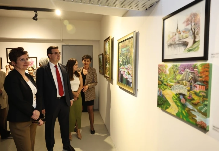El emeği eserler Nilüfer Sanat Atölyeleri sergisinde açıldı
