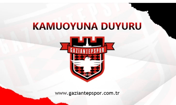 Gaziantepspor için ilk adım atıldı 
