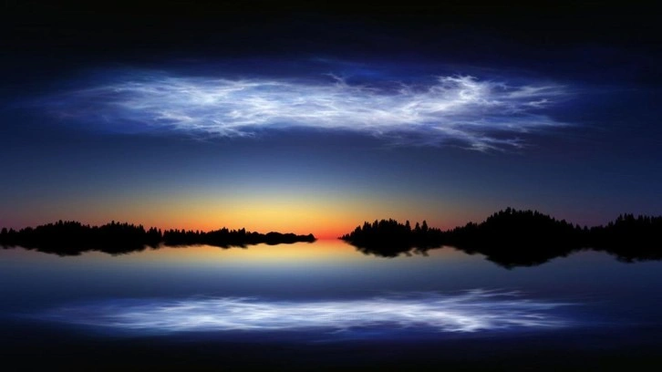 Gece gökyüzünde beyaz bulut neden olur? Gece gökyüzünde parlayan Noctilucent bulutlar!