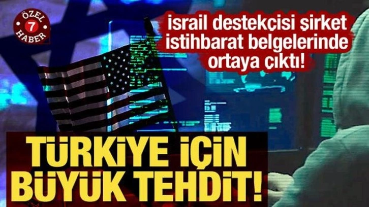 İsrail destekçisi şirket istihbarat belgelerinde ortaya çıktı! Türkiye için büyük tehdit