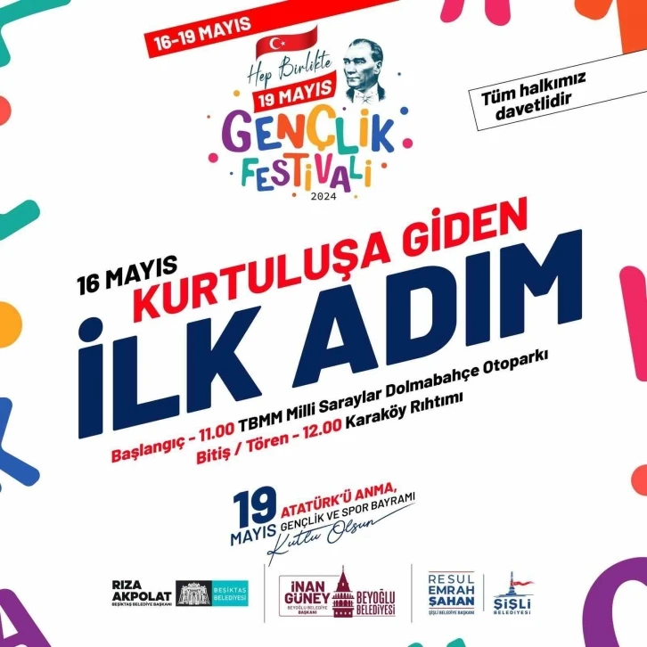 İstanbul’da 3 ilçenin belediye başkanlarından “Kurtuluş’a Giden İlk Adım” yürüyüşü
