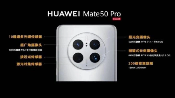 Kamerasıyla kendine hayran bırakıyor! Huawei Mate 50 serisi tanıtıldı