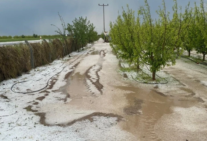 Karaman’da dolu ve sel 100 bin dekar ekili alanda zarara yol açtı
