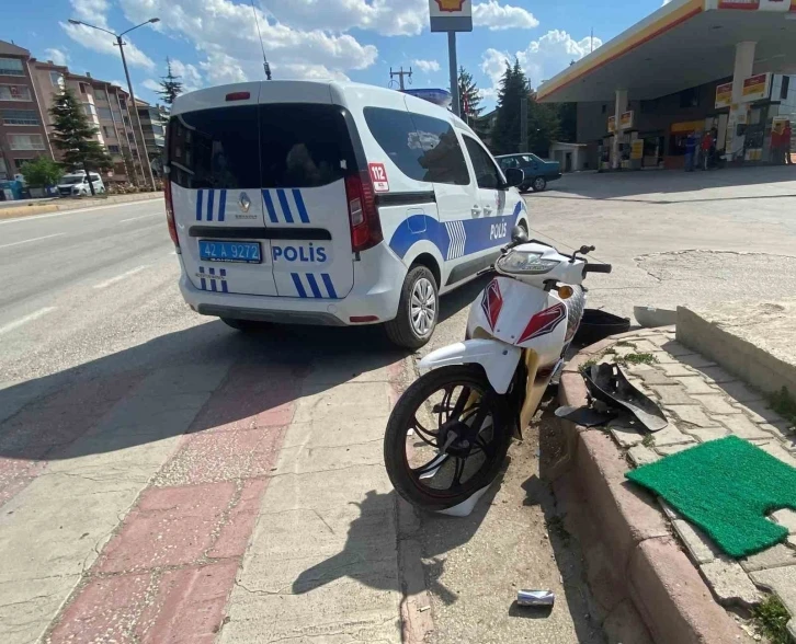 Konya’da otomobil ile motosiklet çarpıştı: 1 yaralı
