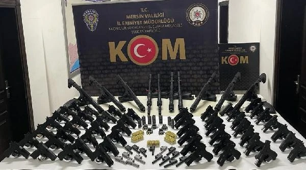 Mersin'de yasa dışı silah ticareti operasyonu: 4 gözaltı