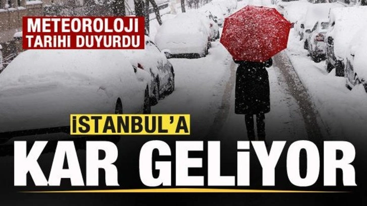 Meteoroloji tarih verdi! İstanbul'a kar geliyor!