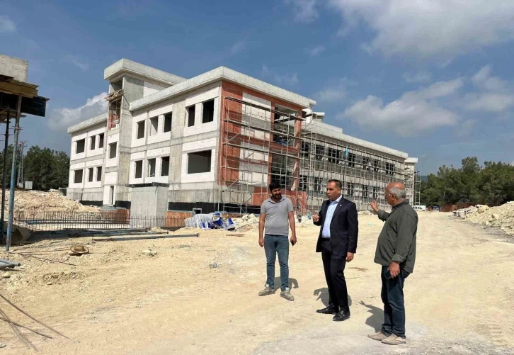 Mezitli Devlet Hastanesi inşaatında çalışmaların yüzde 40’ı tamamlandı
