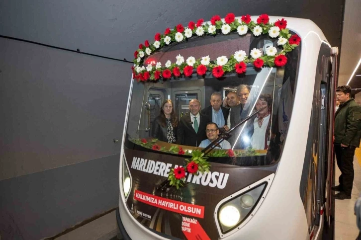 Narlıdere Metrosunda Kaymakamlık İstasyonu da açıldı
