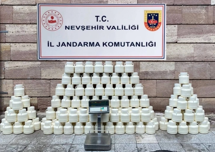 Nevşehir’de içeriği değiştirilmiş 492 kilo peynir yakalandı
