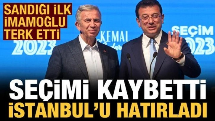 Sandığı ilk terk eden İmamoğlu oldu: Seçimi kaybetti, İstanbul'u hatırladı