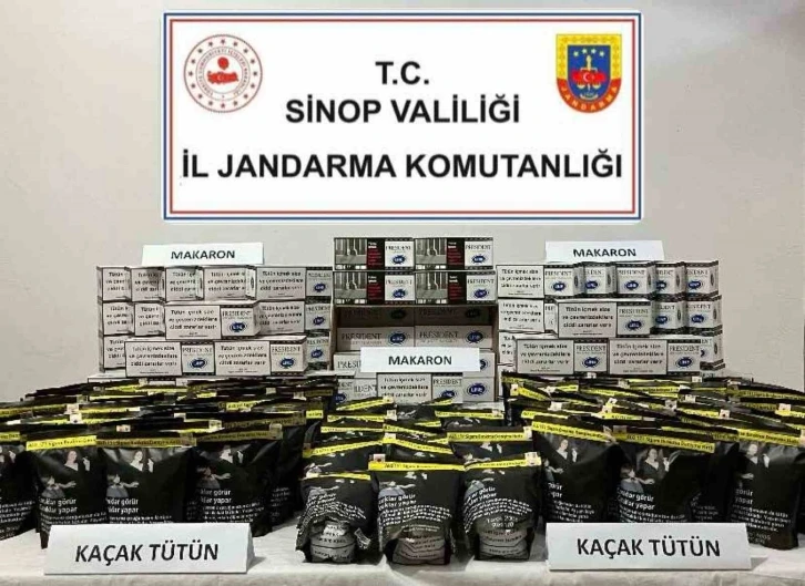 Sinop’ta kaçak tütün operasyonu
