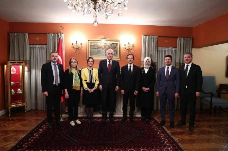 TBMM Başkanı Kurtulmuş, Türkiye’nin Meksika Büyükelçiliğini ziyaret etti
