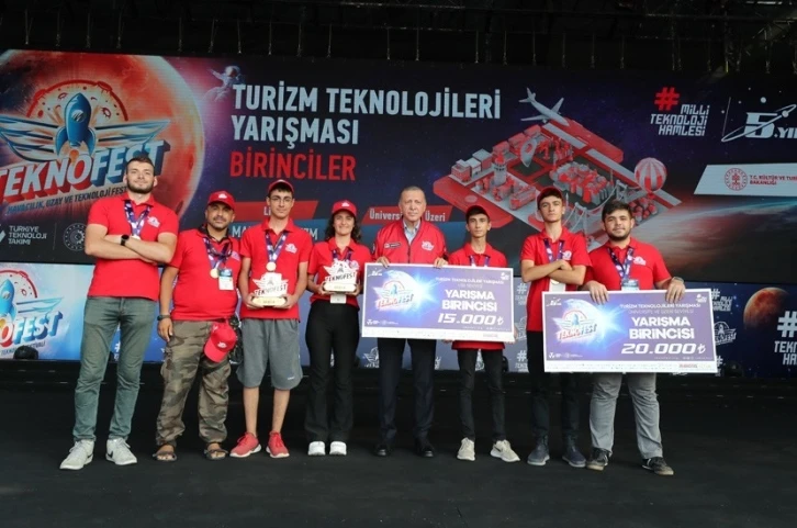 TEKNOFEST ‘Turizm Teknolojileri’ kategorisinde birincilik HKÜ’lü öğrencilerin
